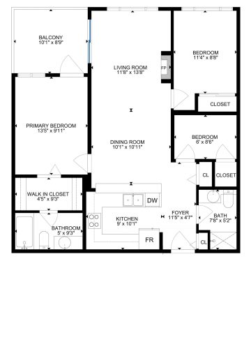 2D floor plan